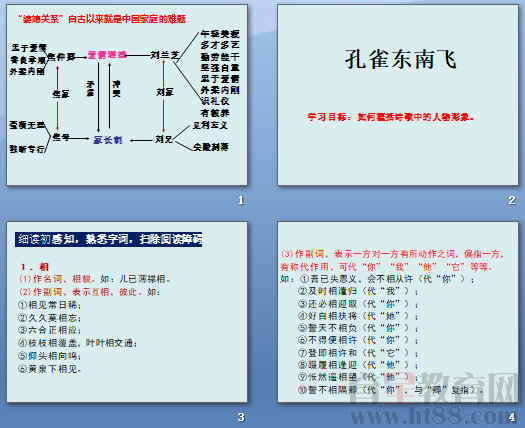 孔雀东南飞板书图片